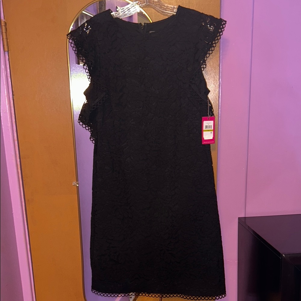 Vince Camuto Black Lace Dress